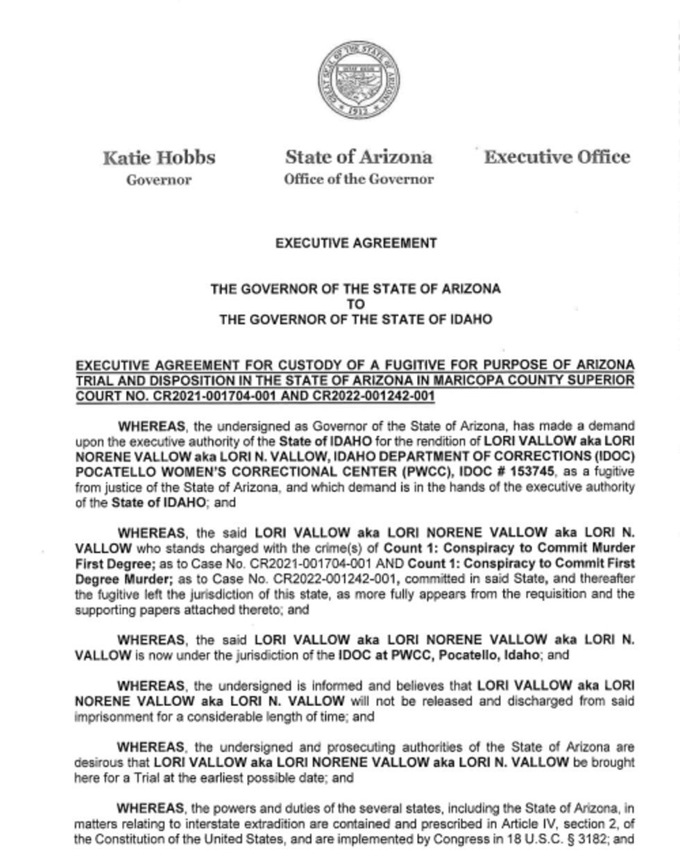 Governor signs Lori Vallow Daybell’s extradition to Arizona