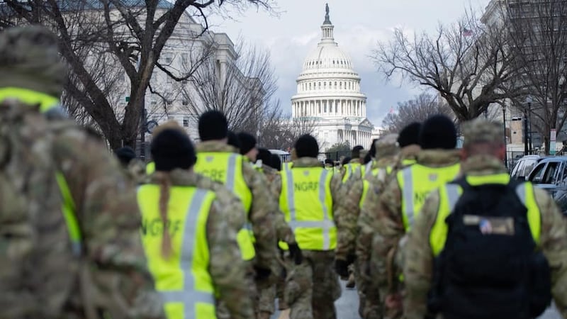 Idaho National Guard Soldiers helped support security operations at the inauguration of Donald...