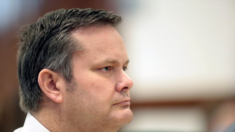 FILE - This Aug. 4, 2020, file photo shows Chad Daybell during a court hearing in St. Anthony,...