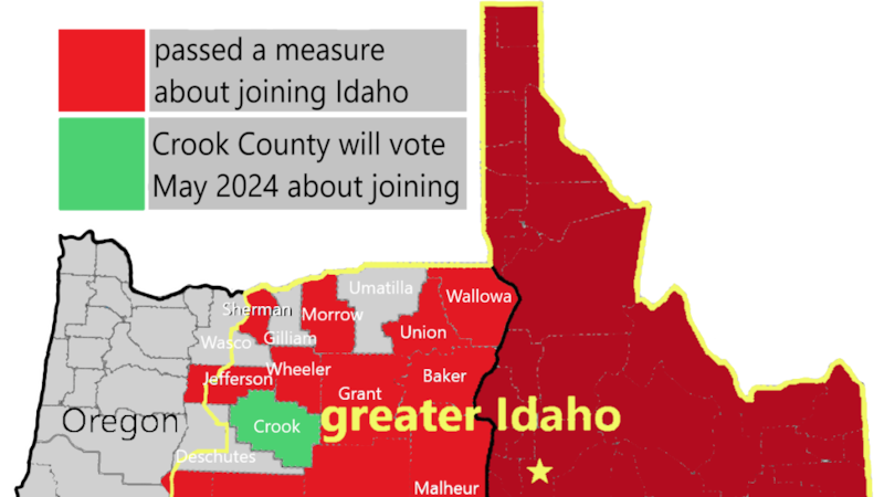 Greater Idaho will be on the ballot this May for Crook County, Oregon voters.